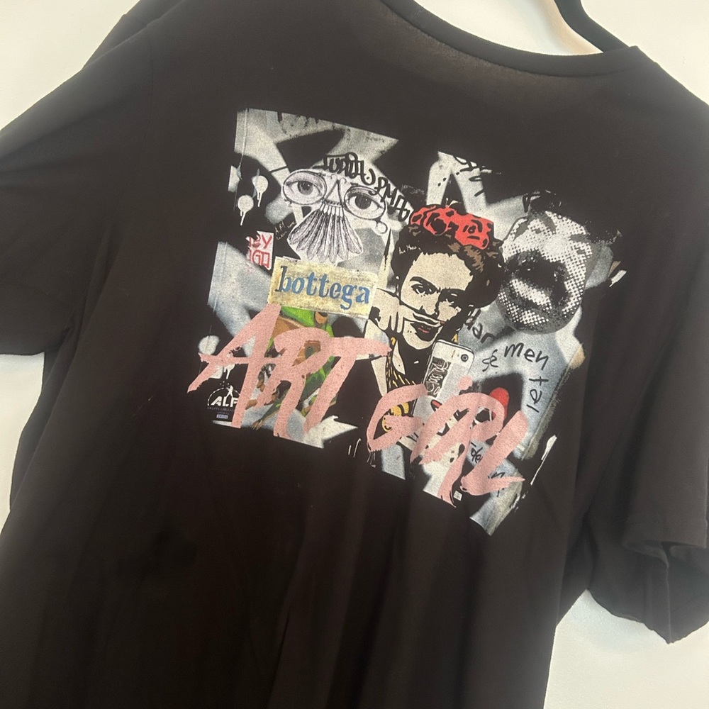 Art Girl Graphic T-Shirt designed by artist Addie Wuensch - Black